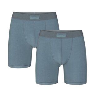 SKIMS Men's 5" Inch Cotton 2XL Boxer Brief 2 Packs in Kyanite NEW